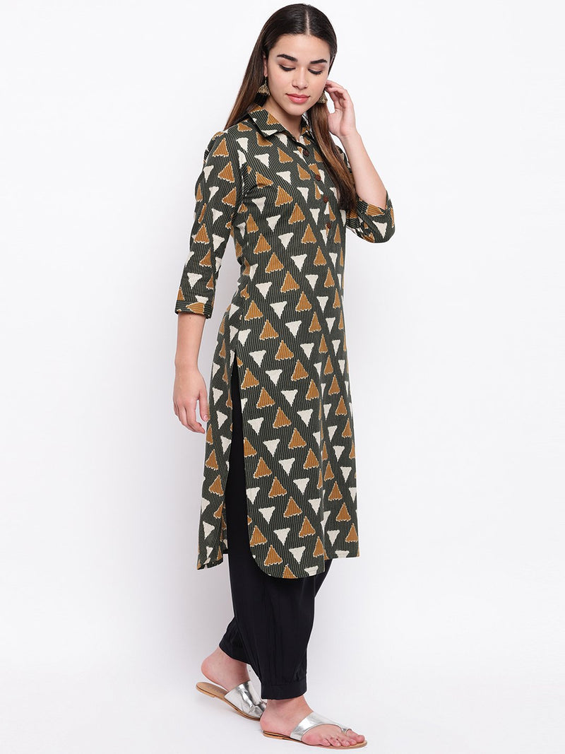 whl Cotton Katha Work Kurta