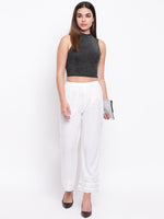 whl White Mirror Lace Palazzo