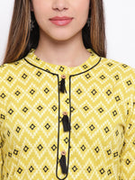whl Yellow Pathani Kurta & Salwar Set
