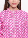 whl Pink Kalidar Kurta & Palazzo Set
