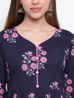 whl Cotton Block Print Kurta & Palazzo Set