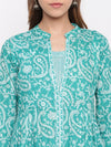 whl Green Paisley Printed Kurta-Pants Set