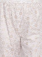 whl Rayon Gold Print Kurti And Gharara Set