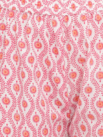 whl Peach Floral Printed Kurta-Palazzo Set