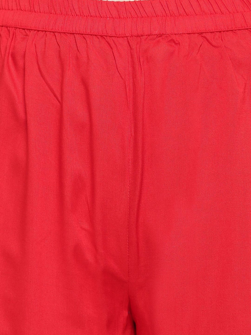 whl Mustard Choker Neck Kurta-Palazzo Set