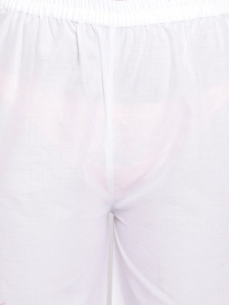 whl Pink Kalidar Kurta & Palazzo Set