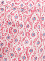 whl Blue Floral Printed Kurta-Palazzo Set