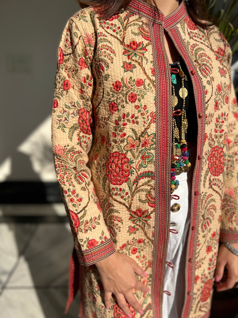 Cotton Quilted Reversible Free Size Coat