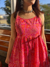 Pink Floral Printed Cami Dress