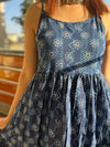 Blue Floral Printed Cami Dress