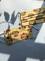 whl Printed Green Up-cycled Cotton Masks