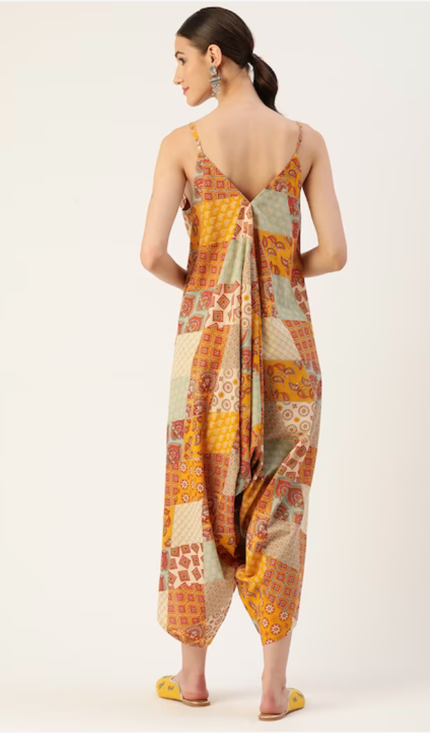 Jodhpur Printed Cotton Jumpsuit